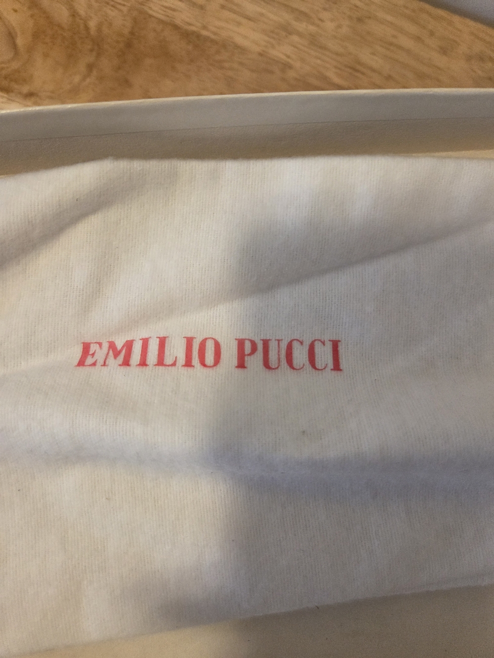 Emilio Pucci White and Blue Leather Thong Sandals Size 10 - Picture 7 of 8
